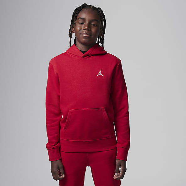 Jordan Red Hoodies Pullovers. Nike